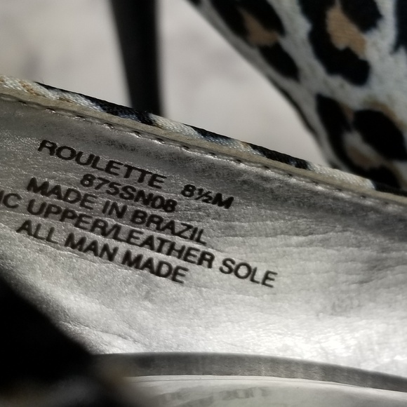 Carlos by Carlos Santana Leopard Print heels 8.5M - Picture 3 of 7